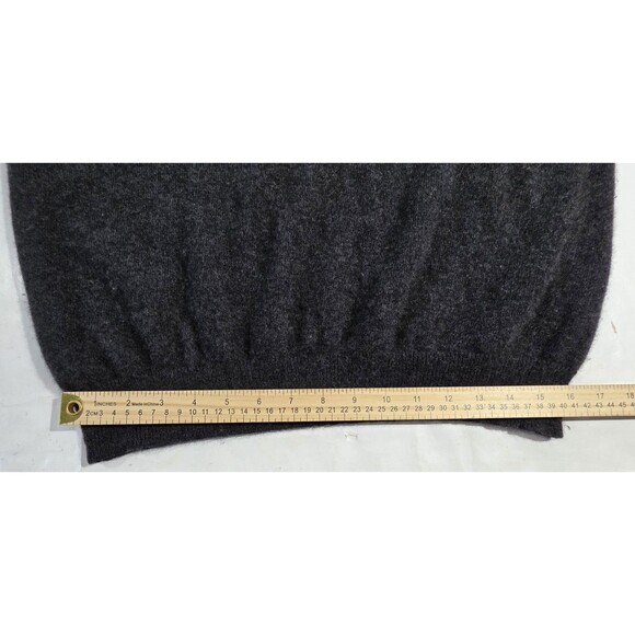 Club Room Luxury 100% CASHMERE V Neck Sweater Charcoal Gray Men's Size XL - Picture 10 of 15